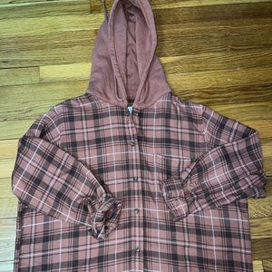 American Eagle Hooded Flannel